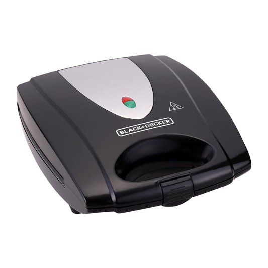 جريل وشواية 2 في 1 غير لاصقة وقابلة للتبديل بقوة 1400w ماركة Black & Decker