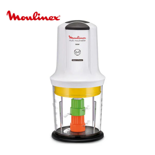 فرامة خضروات بقوة 500 واط وسعة 0.5 لتر للفرم والطحن وسحق الثلج ماركة Moulinex Multi Moulinette