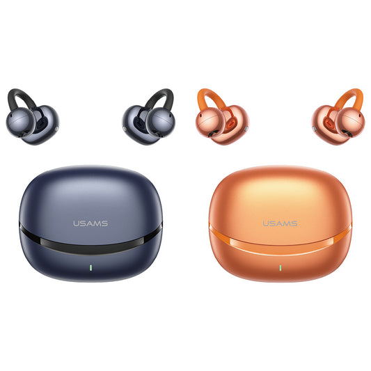 سماعات USAMS Echo R03 Clip-on بلوتوث 6.0 سائق 11mm علبة شحن 400mAh
