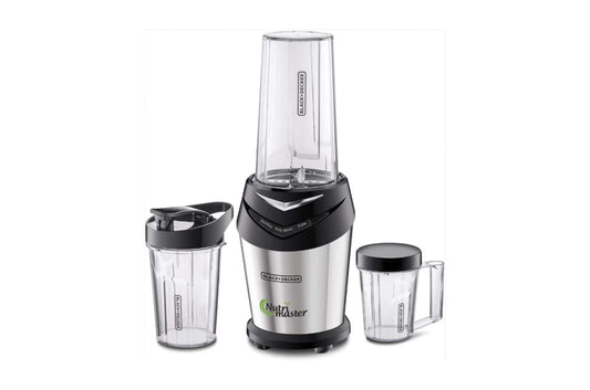 خلاط وصانع سموذي بـ قوة 600 واط وسرعة 17000 دورة مع 3 أكواب ماركة Black & Decker
