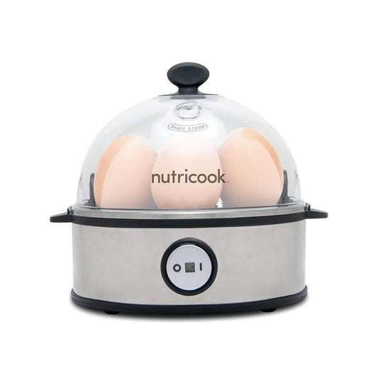 جهاز سلق البيض بقدرة 360 واط مع إيقاف تلقائي يتسع لـ 7 بيضات للسفر والمنزل ماركة Nutricook