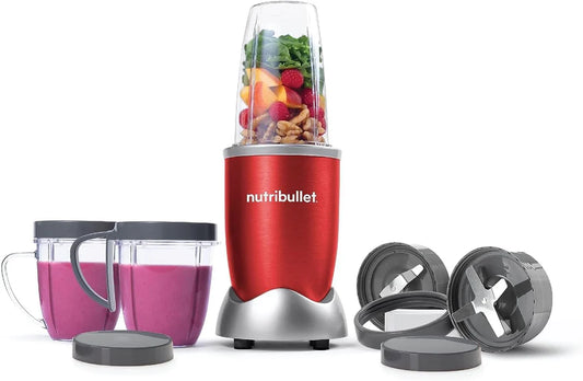خلاط بقوة 600 واط مع 9 قطع ونظام استخلاص العناصر الغذائية ماركة Nutribullet