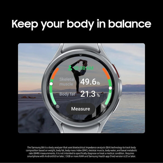 ساعة سامسونج Galaxy Watch6 Classic LTE مقاس 43 ملم بشاشة Super AMOLED