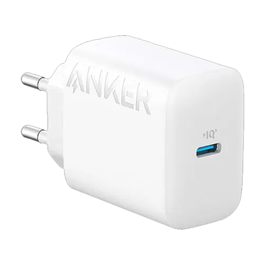 عضمة شاحن قوة 20 واط بمنفذين USB-C شحن سريع 3X مع حماية عالية ماركة ANKER