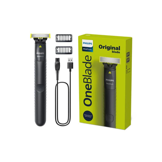 ماكينة حلاقة فيليبس OneBlade QP1424/10 للاستخدام الجاف والرطب بمدة تشغيل 30 دقيقة