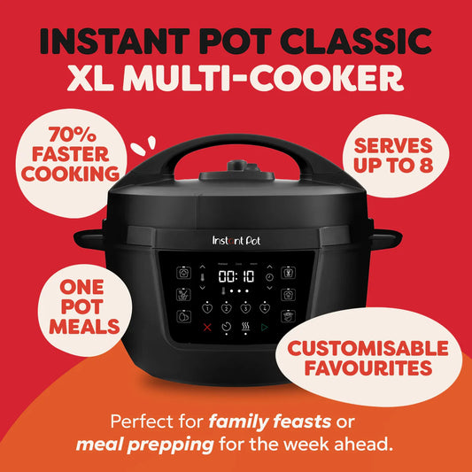 طنجرة ضغط كهربائية 7 بـ 1 XL سعة 7.1 لتر لتحضير حتى 8 حصص بقدرة 1200 واط ماركة Instant Pot