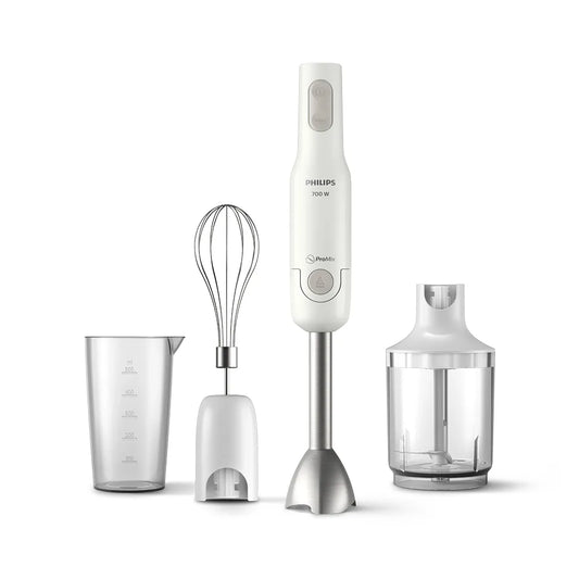 هاند بلندر بقوة 700 واط مع 3 ملحقات وتقنية ProMix للخلط والتقطيع والخفق ماركة Philips