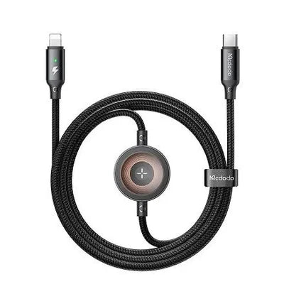 كابل شحن Mcdodo CA-5680 2 في 1 بقوة 36W للآيفون وApple Watch