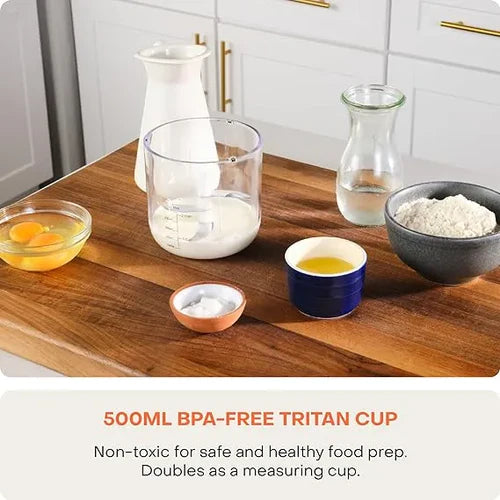 فرامة لاسلكية سعة 500 مل ببطارية 4000 مللي أمبير للتقطيع والفرم والهرس قابلة للشحن ماركة Nutricook