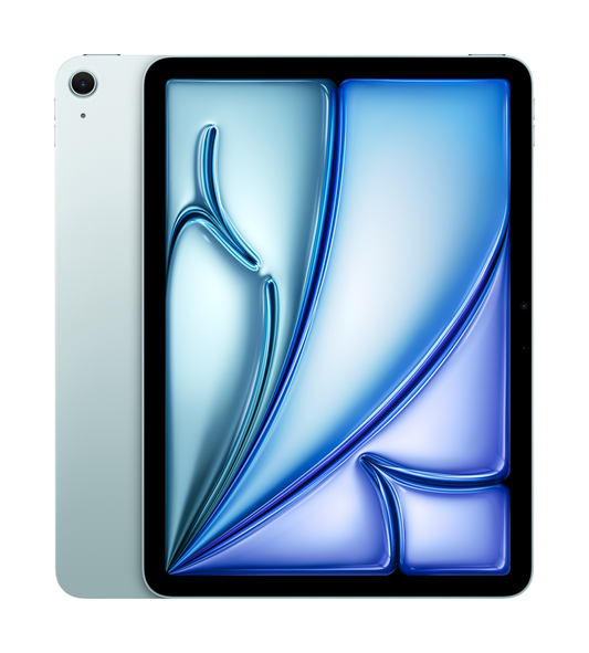 Apple iPad Air 11 إنش M2 Wi-Fi لون Blue على خلفية بيضاء