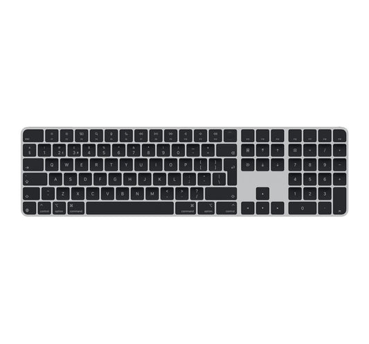 Apple Magic Keyboard مع Touch ID ولوحة أرقام ومفاتيح سوداء