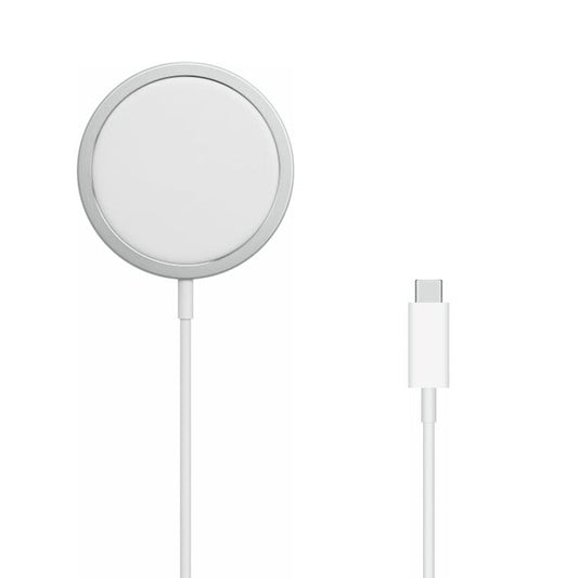 شاحن Apple MagSafe الأصلي MHXH3 باللون الأبيض على خلفية بيضاء