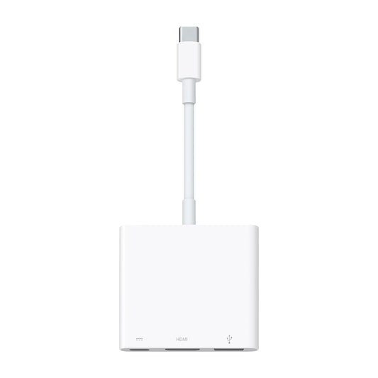 محول Apple USB-C Digital AV Multiport Adapter أبيض مع HDMI وUSB وUSB-C