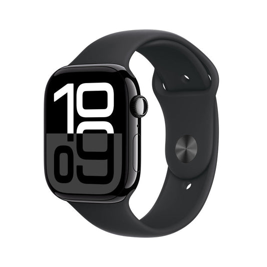 Apple Watch Series 10 GPS Jet Black Aluminum مع سوار أسود