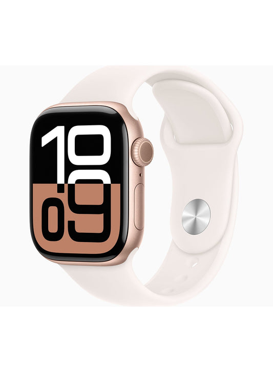 Apple Watch Series 10 GPS Rose Gold Aluminium مع Light Blush Sport Band