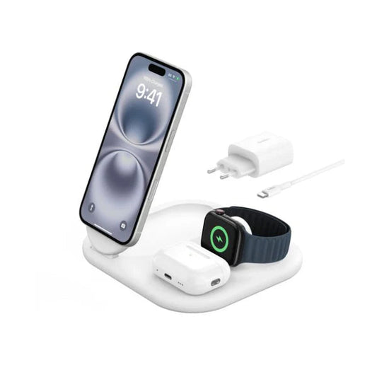 شاحن لاسلكي من Belkin موديل WIZ029vfWH-1 – 15 واط، 5 متر، Qi2