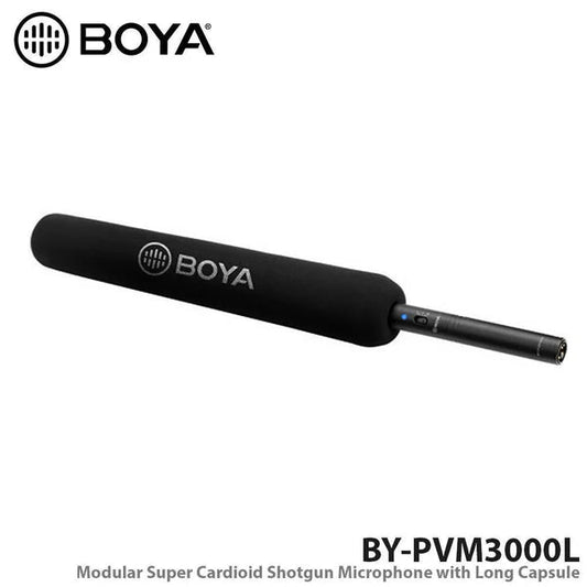 ميكروفون شوتجن BY-PVM3000L Long من BOYA للتسجيل وصناعة المحتوى