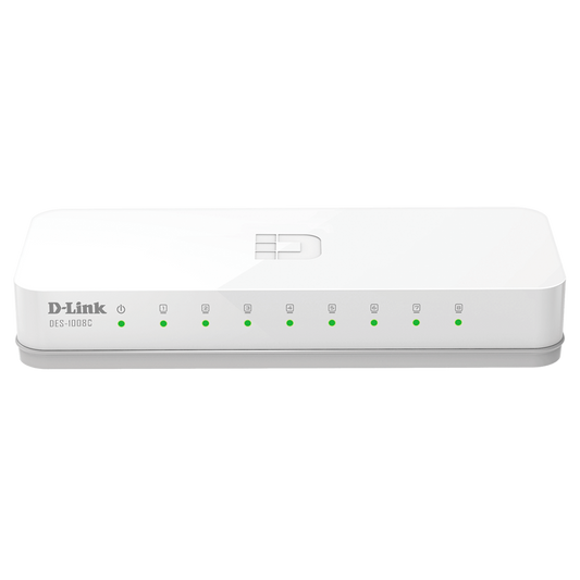 سويتش شبكة من D-Link موديل DES-1008C/B – 8-Port، 10/100 Mbps