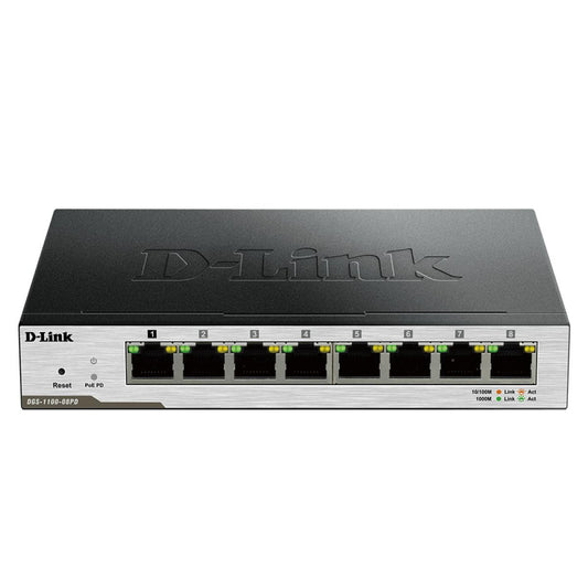 سويتش شبكة من D-Link موديل DGS-1100-08PD – 8-Port، Gigabit، PoE