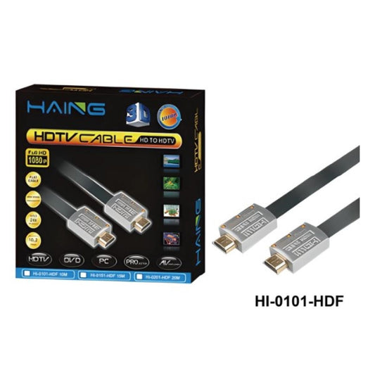 كيبل من HAING HI-0101-HDF HDMI Flat Cable - 10M | 4K@60Hz موديل HI-0101-HDF-10M - صورة 1
