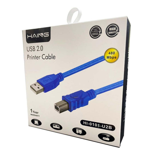 كيبل من HAING HI-0105-U2B USB 2.0 كيبل طابعة - 1.5M - صورة 1