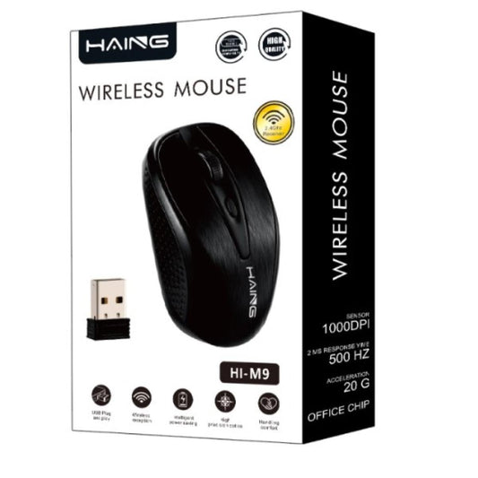 ماوس كمبيوتر من HAING M9 Optical USB 2.4G لاسلكي Computer ماوس موديل MOUSE-M9 - صورة 1