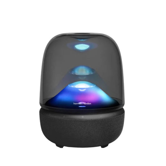 مكبر صوت بلوتوث JBL Harman Kardon Aura Studio 5 Bluetooth Speaker | 360° Ambient Lighting | Constant Sound Field | Auracast | HKAURAS5BLKUK | صوت قوي للاستخدام اليومي