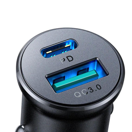 شاحن سيارة JOYROOM Joyroom 30W QC3.0+PD mini Metal Car Charger | أداء موثوق وتصميم عملي