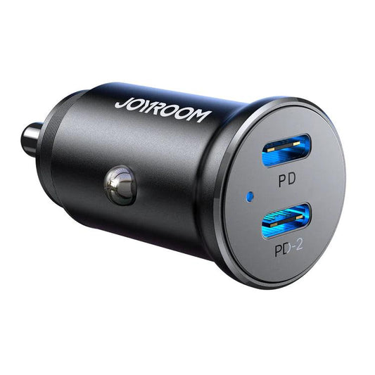 شاحن سيارة JOYROOM Joyroom C+C 30W mini Metal Car Charger | أداء موثوق وتصميم عملي