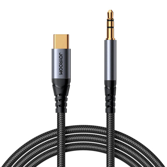 كابل شحن JOYROOM Joyroom AUX Audio Cable Type C to 3.5mm 1.2m - Black | أداء موثوق وتصميم عملي