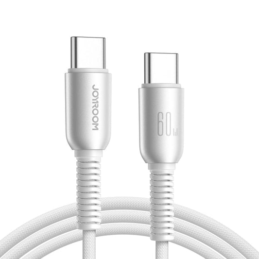كابل شحن JOYROOM JOYROOM 60W Fast Charging Cable Type C to Type C 1.2m - White | أداء موثوق وتصميم عملي