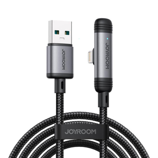 كابل شحن JOYROOM JOYROOM S-A56 USB to Lightning 3A 90° Fast Charging Cable 1.2m | أداء موثوق وتصميم عملي