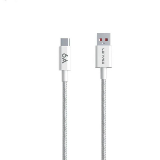 كيبل شحن ونقل بيانات من Lenyes موديل LC518-TC – 6 أمبير، USB-A إلى USB-C