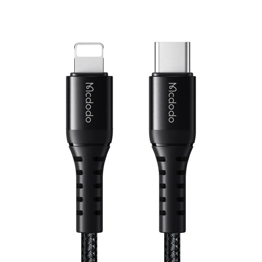 كيبل Mcdodo CA-5630 USB-C إلى Lightning 36W بطول 1 متر - أسود