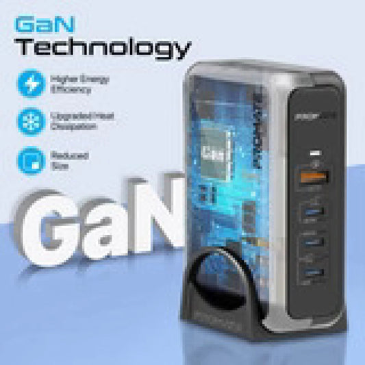 شاحن من Promate موديل GaNPort-140W مع 140W وUSB-C وGaN - صورة 2