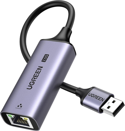 محول UGREEN 25051 من USB 3.0 إلى شبكة Ethernet بسرعة 2.5Gbps