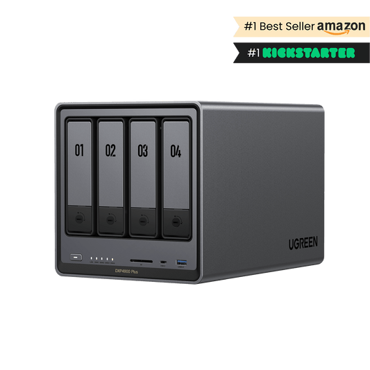 جهاز تخزين شبكي UGREEN NASync DXP4800 Plus بأربع فتحات