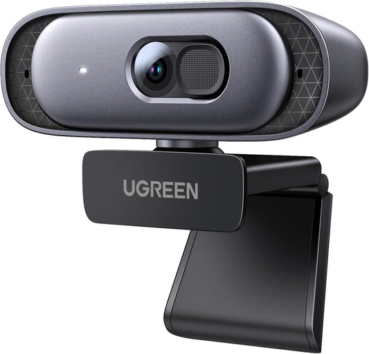كاميرا ويب UGREEN 2K مع تركيز تلقائي وميكروفون مزدوج موديل 35626