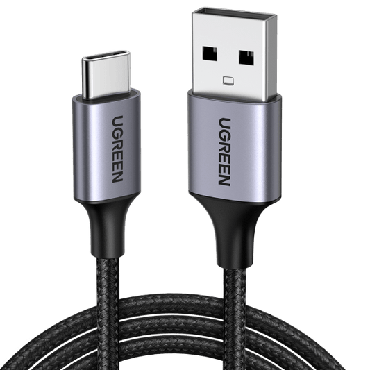 كيبل UGREEN 60408 من USB-A إلى USB-C بتيار 3A مضفر