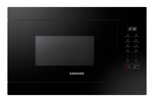 ميكروويف Samsung مدمج 22 لتر أسود مع Ceramic Enamel بـ 6 مستويات طاقة موديل MS22M8254AK