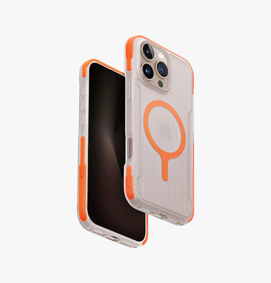 كفر حماية UNIQ HYBRID IPHONE 16 PRO MAGCLICK CHARGING COMBAT ACTIVE - VOLT ORANGE | حماية وتصميم أنيق