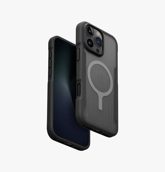 كفر حماية UNIQ HYBRID IPHONE 16 PRO MAGCLICK CHARGING COMBAT ACTIVE - CHARCOAL BLACK | حماية وتصميم أنيق