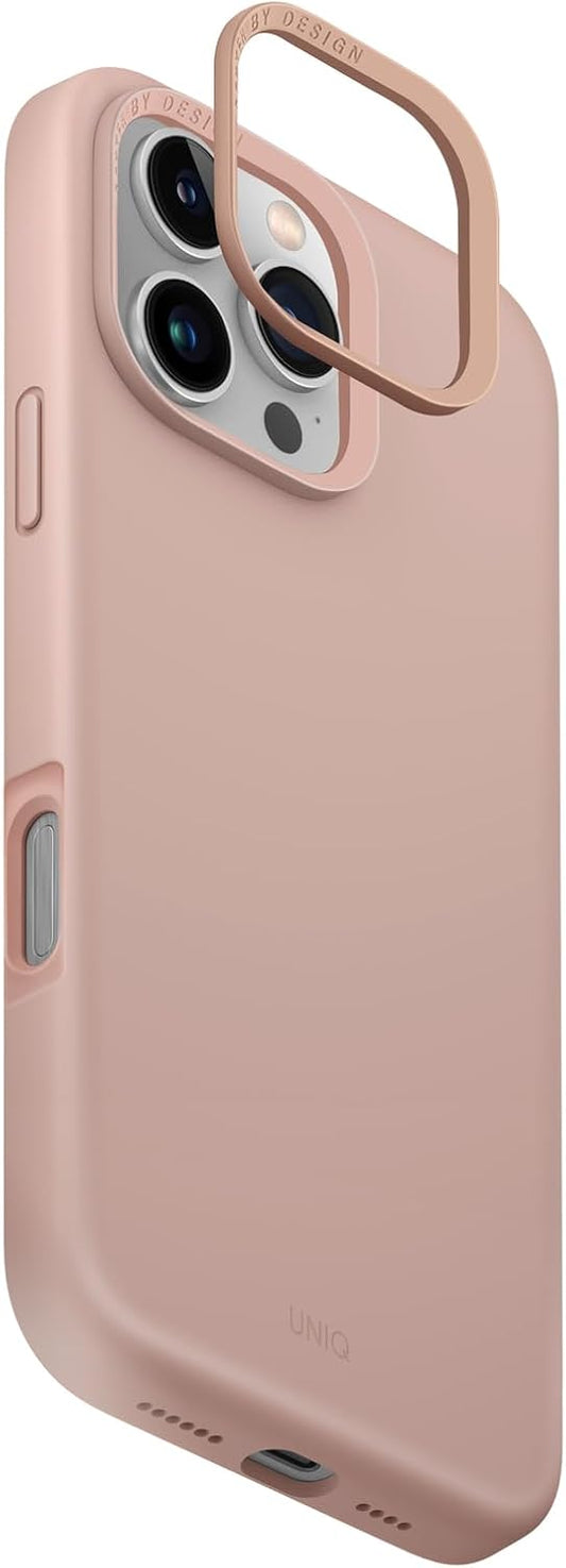 كفر حماية UNIQ HYBRID IPHONE 16 PRO (2024) 6.3 MAGCLICK CHARGING LINO HUE - BLUSH | حماية وتصميم أنيق