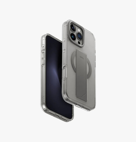 كفر حماية UNIQ Hybrid iPhone 16 Pro (2024) 6.9 Heldro Max MagClick with Camera Stand - Lucent | حماية وتصميم أنيق