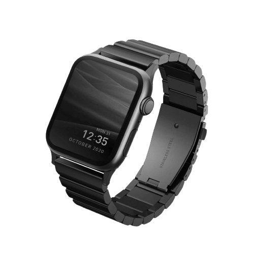 سوار ساعة UNIQ Strova Apple Watch Steel Link Band 42/44/45/49 MM | حماية وتصميم أنيق