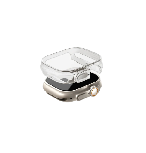 واقي شاشة UNIQ Garde Hybrid Watch Case With Screen Protection 49MM - Dove Clear | حماية وتصميم أنيق