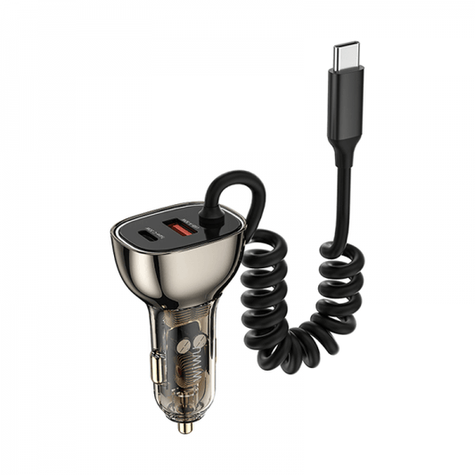 شاحن سيارة من WIWU موديل 6976195092608 مع 90w وUSB-C