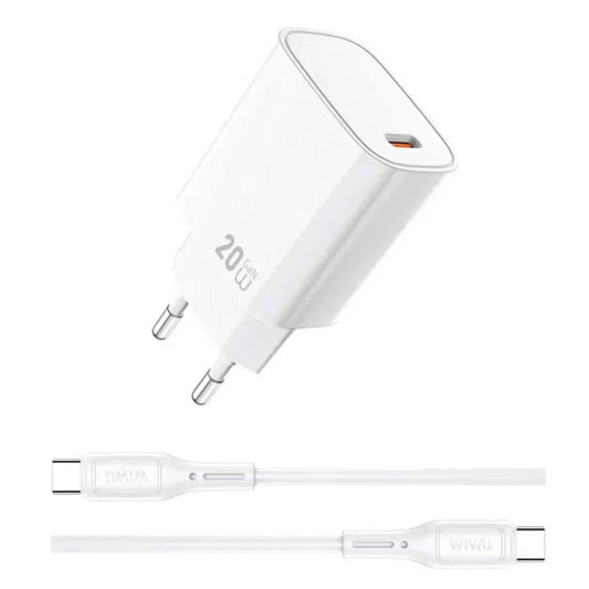 شاحن من WIWU موديل Wi-G007 مع 20W وLightning وGaN