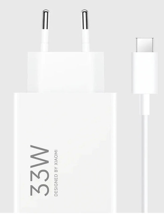 شاحن سريع 33W USB Charger Combo with Type-C Cable – White (BHR9956EU) من شاومي – 33W