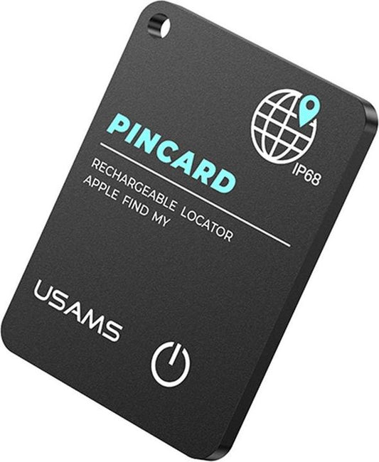 بطاقة مكافحة الضياع USAMS ZB353 بلوتوث 5.3 IP68 مع صفارة تنبيه وشحن لاسلكي